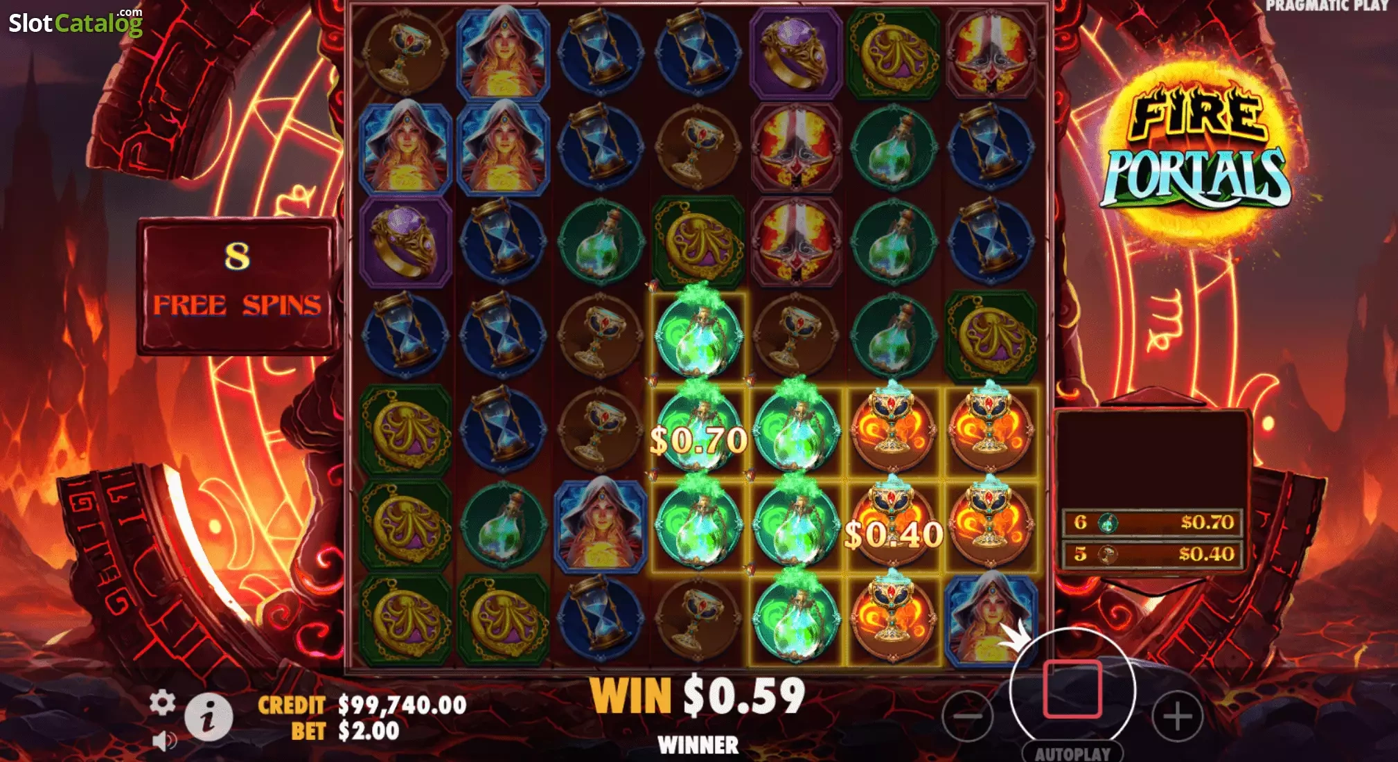 fire portals slot
